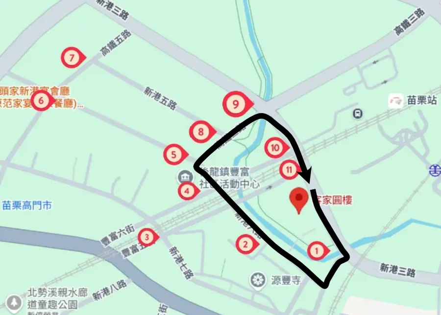 活動路線與交管區域圖(管制點)